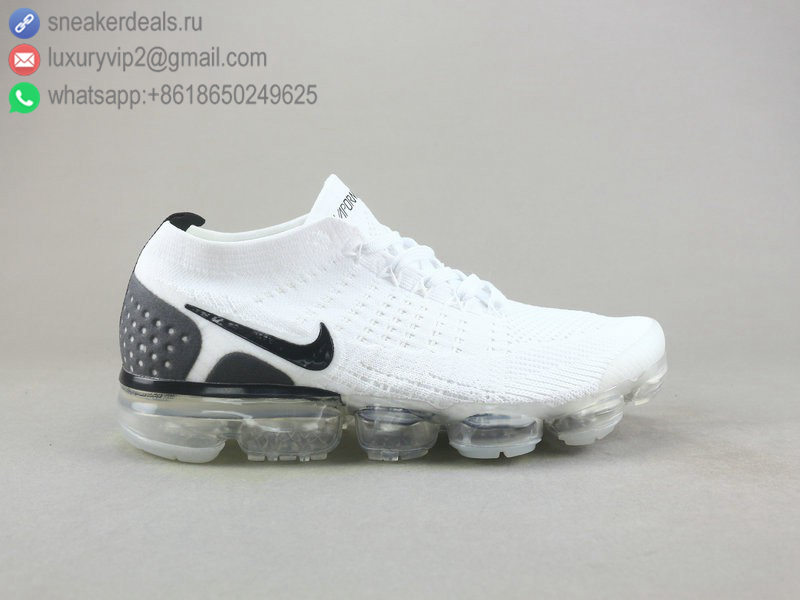 NIKE AIR VAPORMAX FLYKNIT 2 2018 WHITE GREY UNISEX RUNNING SHOES